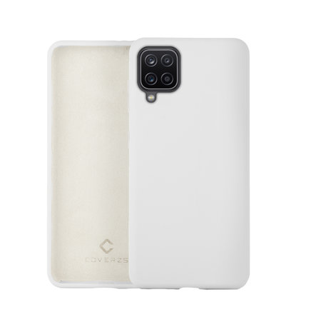 Coverzs Coverzs Luxe Liquid Silicone case Samsung Galaxy A12 (wit)