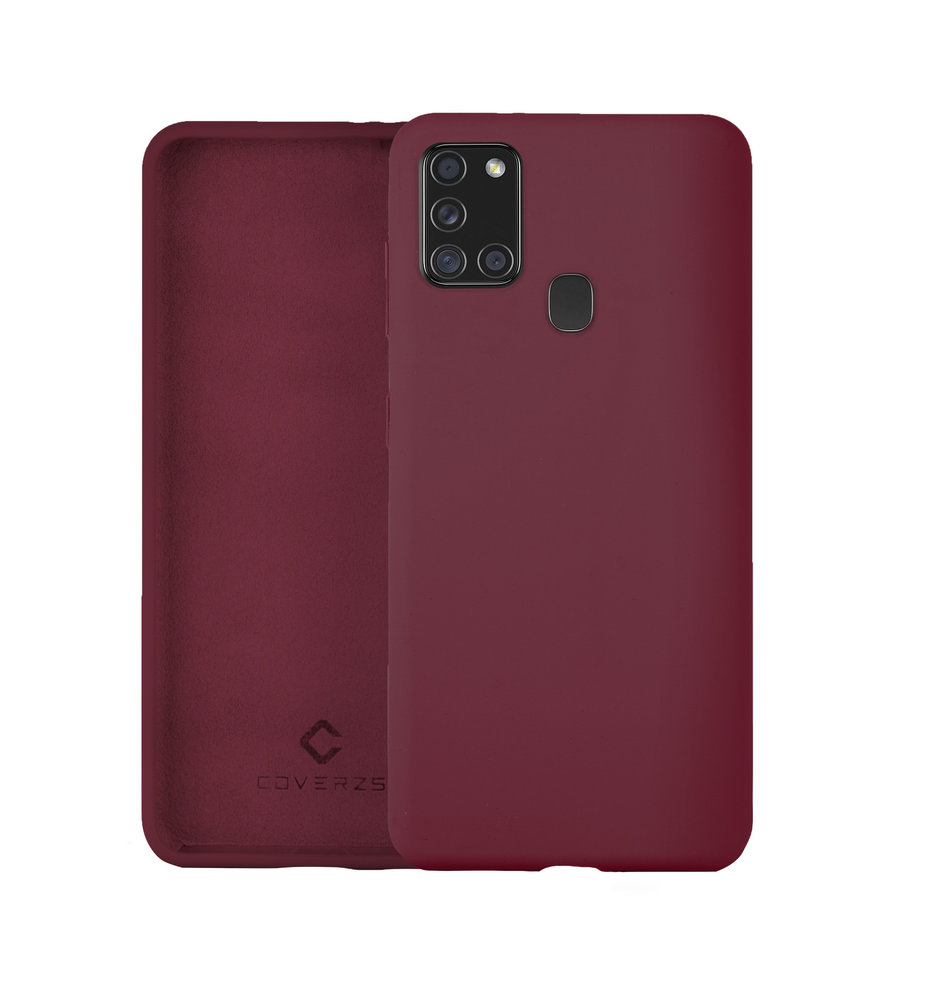 Coverzs Coverzs Luxe Liquid Silicone case Samsung Galaxy A21s (aubergine)