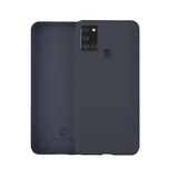 Coverzs Luxe Liquid Silicone case Samsung Galaxy A21s (donkerblauw)