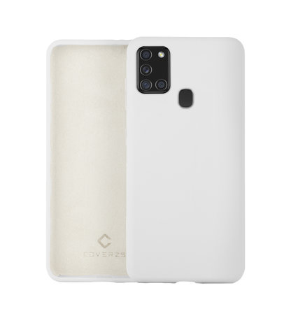 Coverzs Coverzs Luxe Liquid Silicone case Samsung Galaxy A21s (wit)