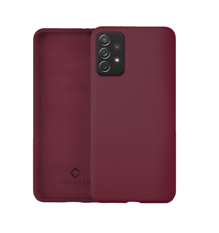Coverzs Coverzs Luxe Liquid Silicone case Samsung Galaxy A72 (aubergine)