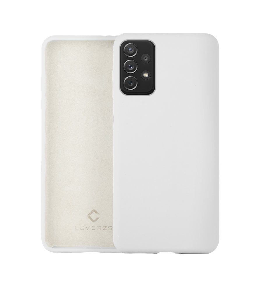 Coverzs Coverzs Luxe Liquid Silicone case Samsung Galaxy A72 (wit)