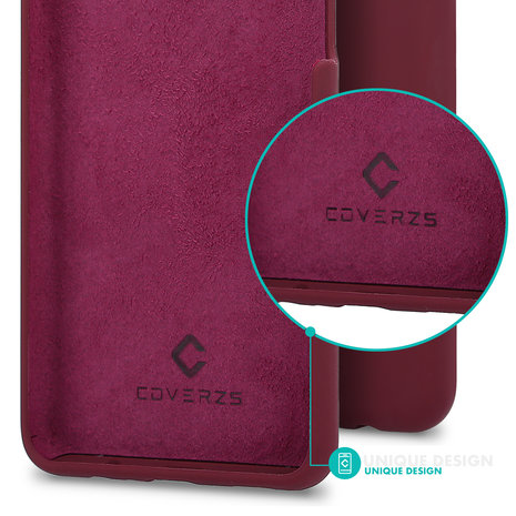 Coverzs Coverzs Luxe Liquid Silicone case Samsung Galaxy A72 (aubergine)