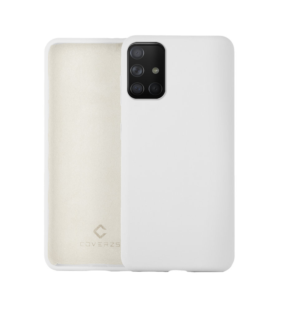 Coverzs Coverzs Luxe Liquid Silicone case Samsung Galaxy A71 (wit)