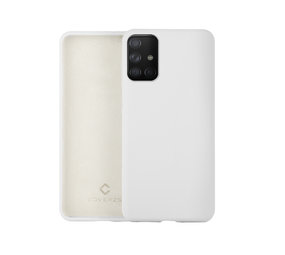 Coverzs Luxe Liquid Silicone case Samsung Galaxy A71 (wit)