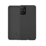 Coverzs Luxe Liquid Silicone case Samsung Galaxy A51 (donkergrijs)