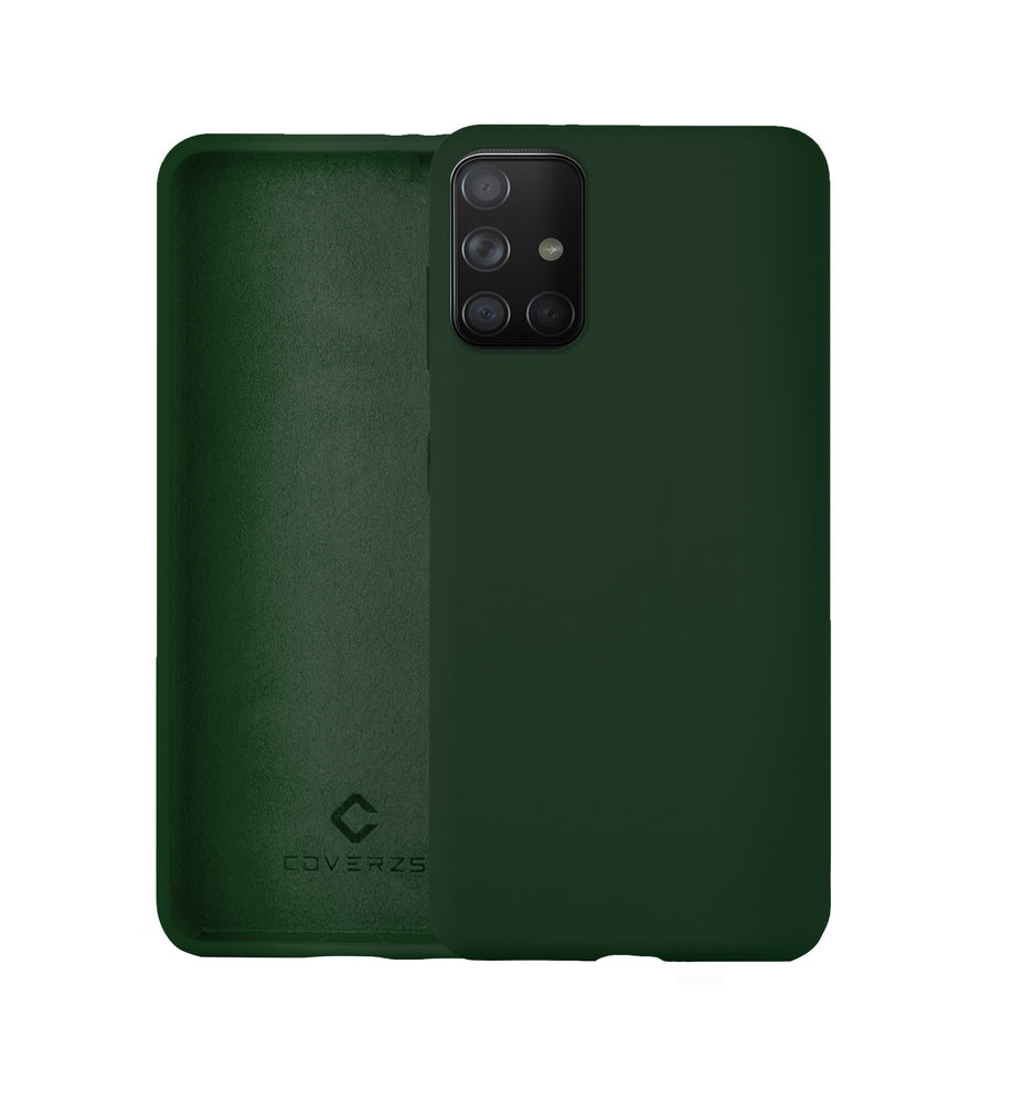 Coverzs Coverzs Luxe Liquid Silicone case Samsung Galaxy A51 (donkergroen)