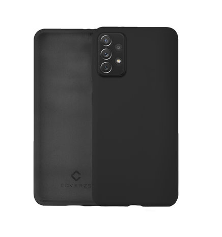 Coverzs Coverzs Luxe Liquid Silicone case Samsung Galaxy A52 (zwart)