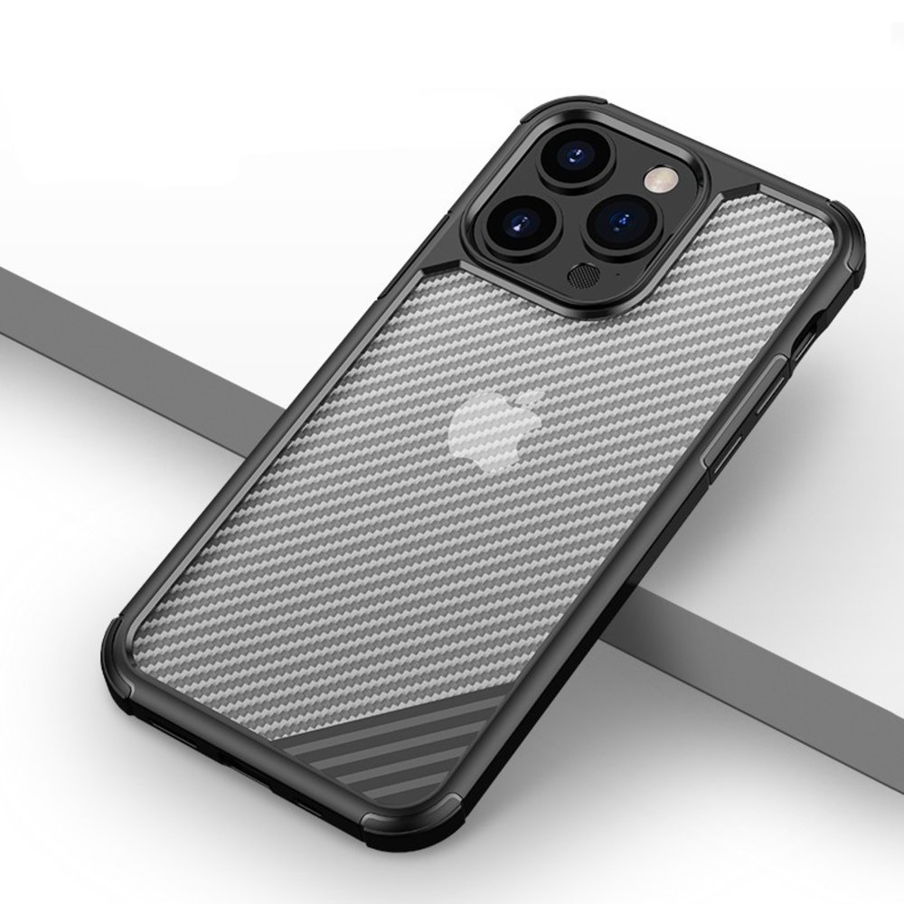 Carbon Bumper Case iPhone 13 Mini (zwart) - Phone-Factory