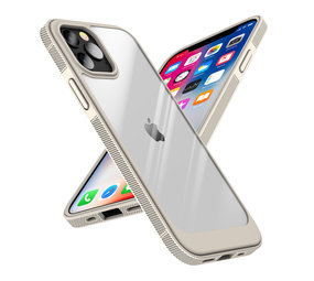 ShieldCase® iPhone 13 Pro hoesje TPU met rand (beige/transparant) ShieldCase® iPhone 13 Pro hoesje TPU met rand (beige/transparant)