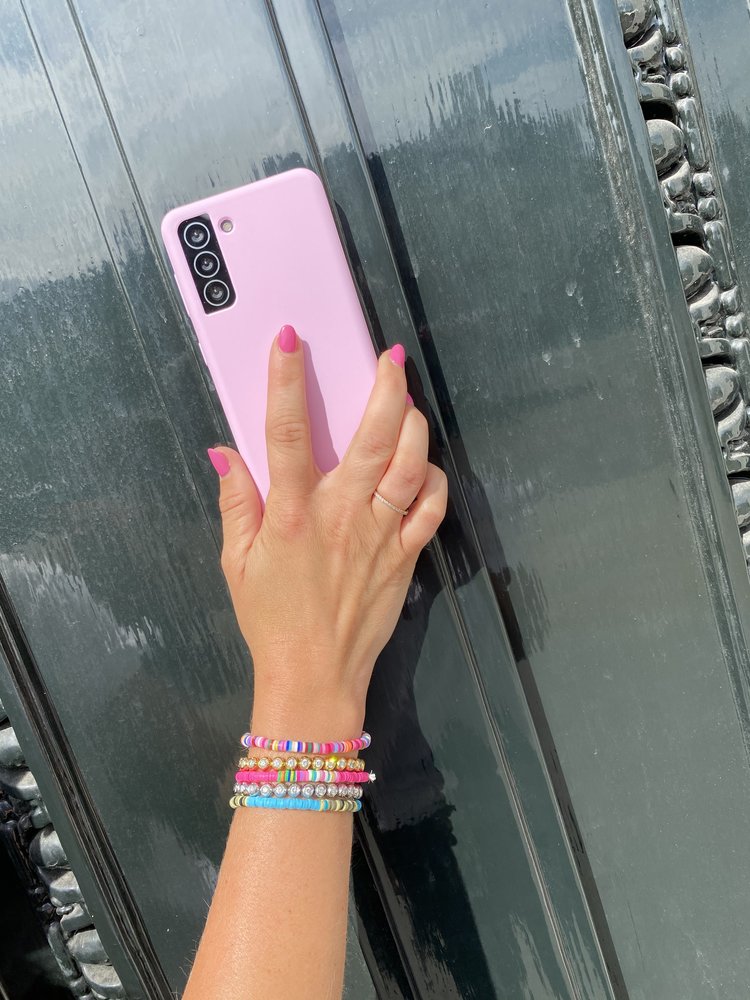 ShieldCase® ShieldCase Pantone siliconen hoesje Samsung Galaxy A72 (roze)