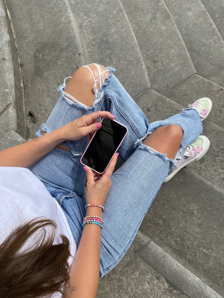 ShieldCase® ShieldCase Pantone siliconen hoesje iPhone X / Xs (roze)