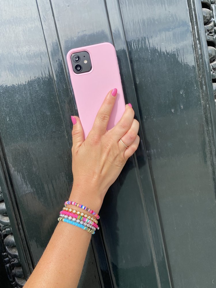 ShieldCase® ShieldCase Pantone siliconen hoesje iPhone X / Xs (roze)