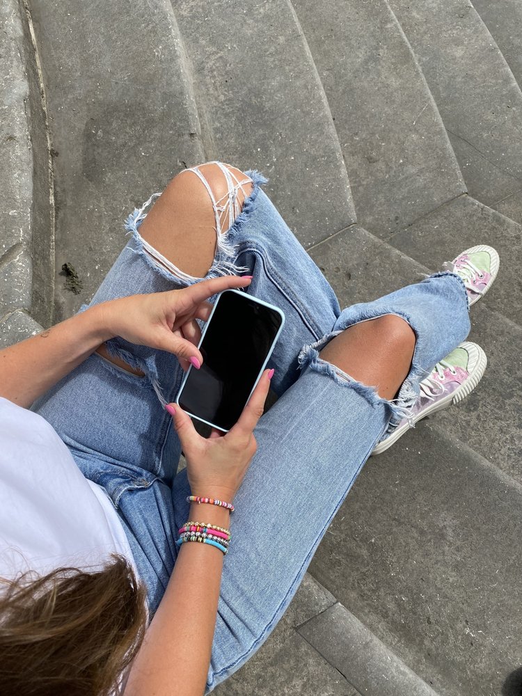 ShieldCase® ShieldCase Pantone siliconen hoesje iPhone Xs Max (blauw)