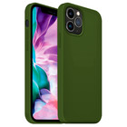 Coverzs Coverzs Luxe Liquid Silicone case iPhone 12 Pro Max (legergroen)