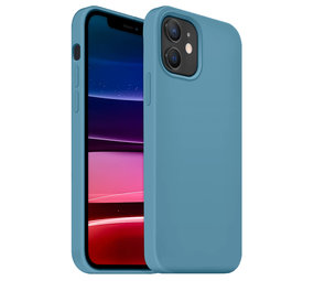 Coverzs Luxe Liquid Silicone case iPhone 12 Pro (lichtblauw)