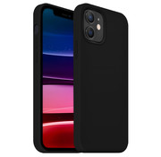 Coverzs Luxe Liquid Silicone case iPhone 12 (zwart)