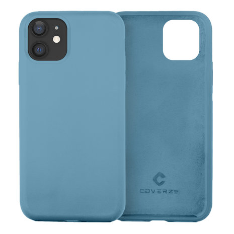 Coverzs Coverzs Luxe Liquid Silicone case iPhone 11 (lichtblauw)