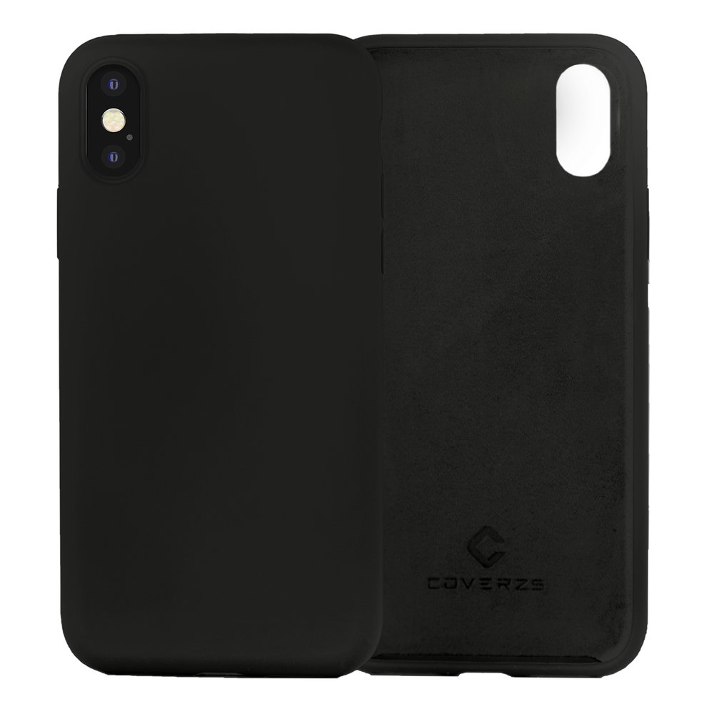 Coverzs Coverzs Luxe Liquid Silicone case iPhone Xr (zwart)