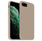 Coverzs Luxe Liquid Silicone case iPhone 7 Plus / 8 Plus (grijs)