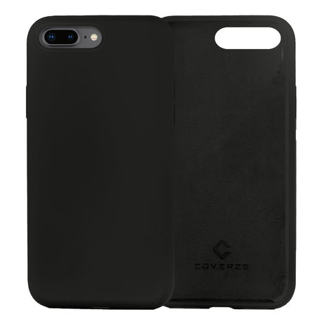 Coverzs Coverzs Luxe Liquid Silicone case iPhone 7 Plus / 8 Plus (zwart)