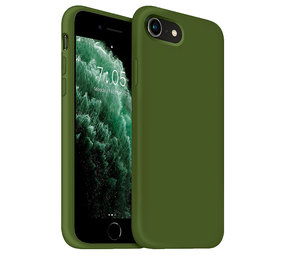 Relatieve grootte gebaar Figuur Luxe Liquid Silicone case iPhone 7/8 (legergroen) - Phone-Factory