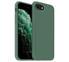 Coverzs Luxe Liquid Silicone case iPhone SE 2020 (dennengroen)