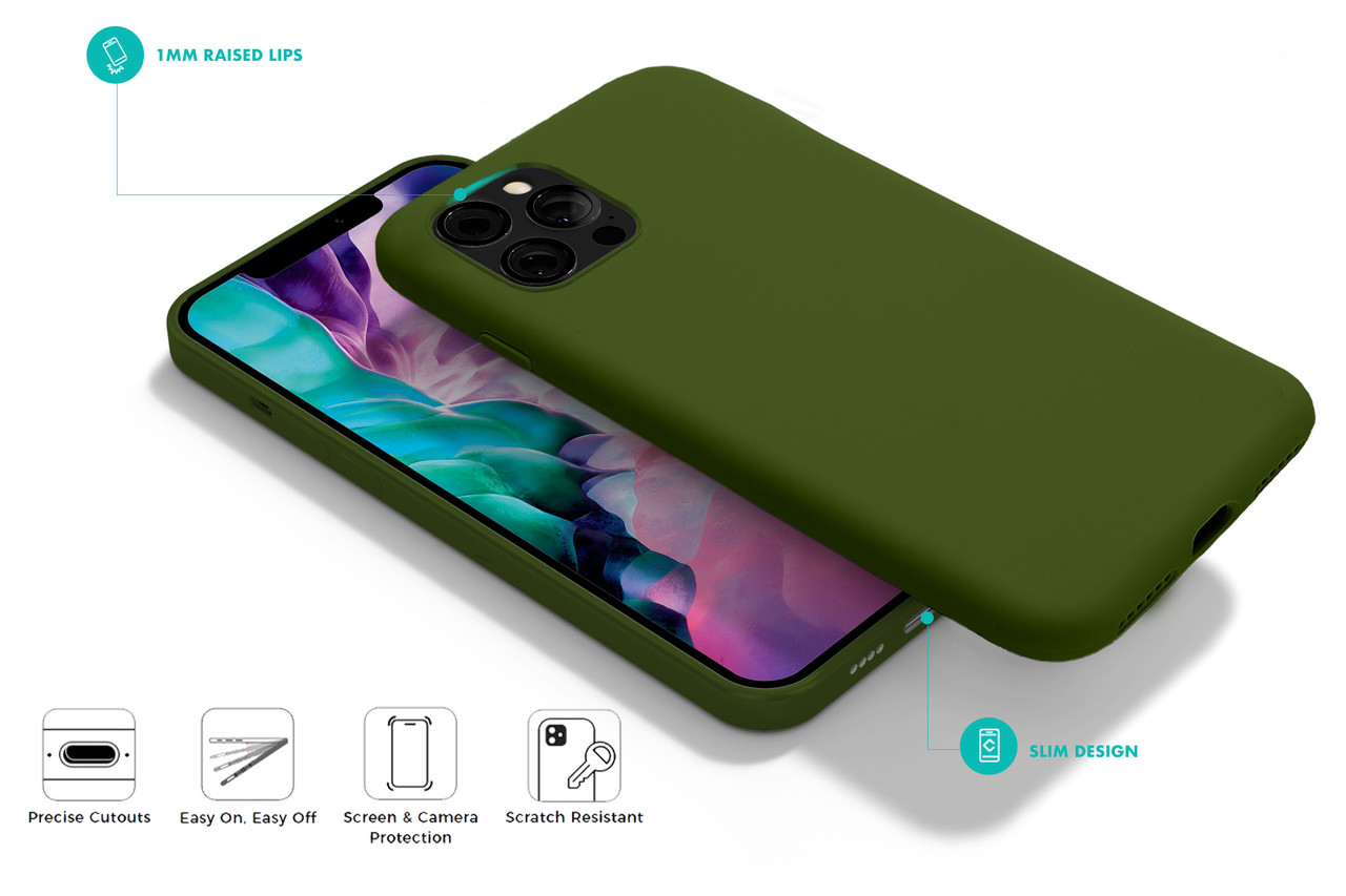 Coverzs Coverzs Luxe Liquid Silicone case iPhone 11 Pro Max (legergroen)
