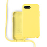 Coverzs Coverzs Silicone case met koord iPhone 7/8 Plus (Geel) - Initial + name Coverzs Coverzs Silicone case met koord iPhone 7/8 Plus (Geel) - Initial + name
