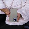 Coverzs Coverzs Silicone case met koord iPhone 7/8 Plus (grijs) - Initial + name Coverzs Coverzs Silicone case met koord iPhone 7/8 Plus (grijs) - Initial + name