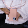 Coverzs Coverzs Silicone case met koord iPhone 7/8 Plus (roze) - Name + name Coverzs Coverzs Silicone case met koord iPhone 7/8 Plus (roze) - Name + name