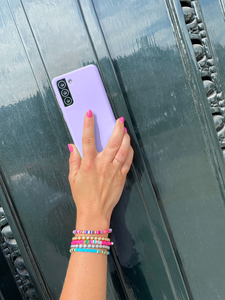 ShieldCase® ShieldCase Pantone siliconen hoesje Samsung Galaxy A71 (paars)