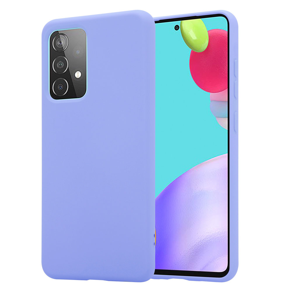 Samsung Galaxy A52s siliconen hoesje (paars)