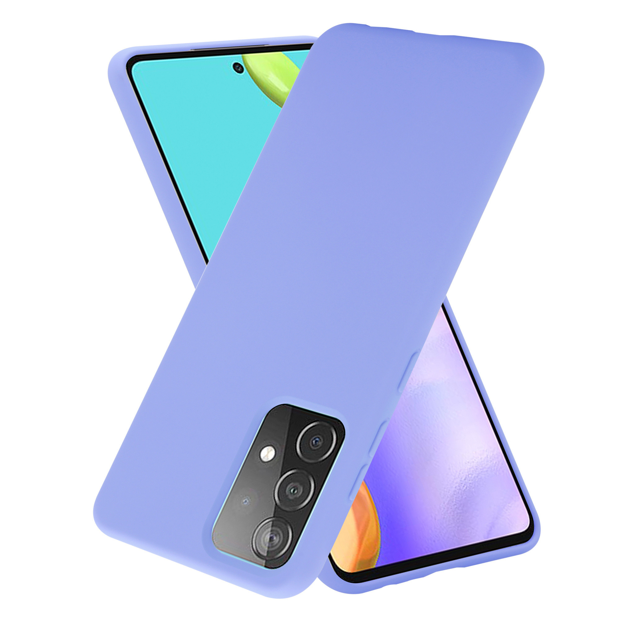 Samsung Galaxy A52s siliconen hoesje (paars) - Phone-Factory