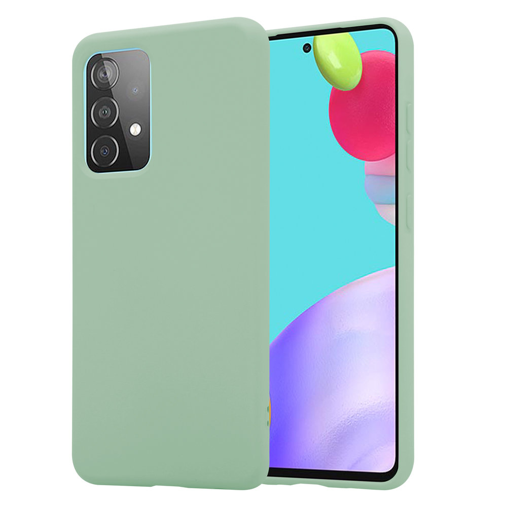 ShieldCase® Shieldcase Samsung Galaxy A52s siliconen hoesje (lichtgroen)