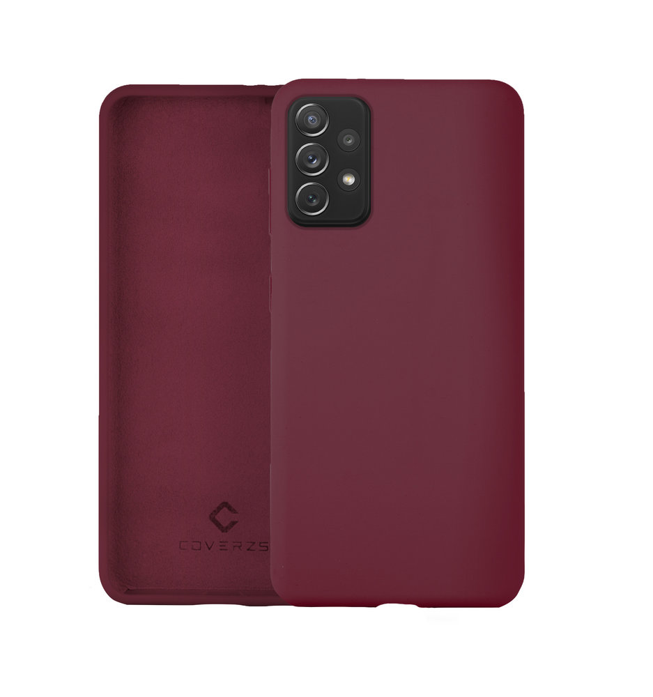 Coverzs Coverzs Luxe Liquid Silicone case Samsung Galaxy A52s (aubergine)