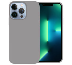 Ceezs iPhone 13 Pro hoesje siliconen (grijs)