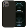 Ceezs Ceezs Apple iPhone 12 Pro hoesje siliconen zwart + glazen Screenprotector Ceezs Ceezs Apple iPhone 12 Pro hoesje siliconen zwart + glazen Screenprotector