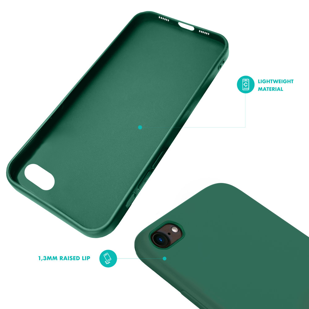 Ceezs Ceezs iPhone 7 hoesje / iPhone 8 hoesje siliconen / Apple iPhone SE 2020 hoesje (groen) Ceezs Ceezs iPhone 7 hoesje / iPhone 8 hoesje siliconen / Apple iPhone SE 2020 hoesje (groen)