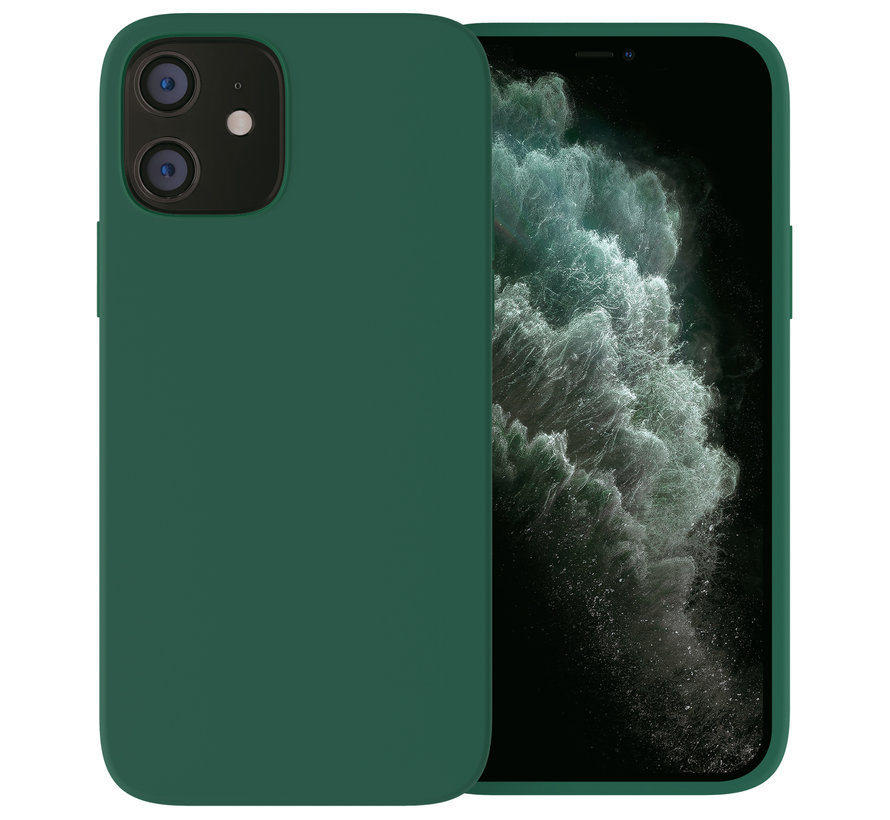 Ceezs iPhone 12 hoesje siliconen groen