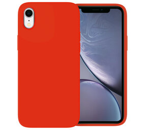 Ceezs iPhone Xr hoesje siliconen Rood