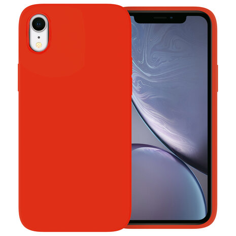 Ceezs Ceezs iPhone Xr hoesje siliconen Rood