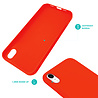 Ceezs Ceezs iPhone Xr hoesje siliconen Rood Ceezs Ceezs iPhone Xr hoesje siliconen Rood