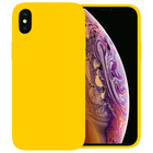Ceezs Ceezs iPhone X hoesje siliconen / iPhone Xs hoesje siliconen (Geel)
