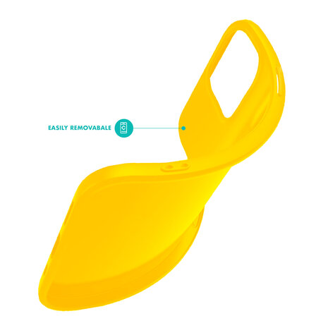 Ceezs Ceezs iPhone Xr hoesje siliconen Geel