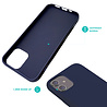 Ceezs Ceezs iPhone 11 hoesje siliconen Donkerblauw Ceezs Ceezs iPhone 11 hoesje siliconen Donkerblauw