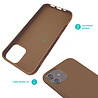 Ceezs Ceezs iPhone 11 hoesje siliconen Bruin Ceezs Ceezs iPhone 11 hoesje siliconen Bruin