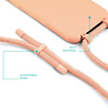 Coverzs Coverzs Silicone case met koord iPhone 13 (oranje) Coverzs Coverzs Silicone case met koord iPhone 13 (oranje)