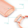 Coverzs Coverzs Silicone case met koord iPhone 13 (oranje) Coverzs Coverzs Silicone case met koord iPhone 13 (oranje)