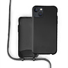Coverzs Coverzs Silicone case met koord iPhone 13 (zwart) Coverzs Coverzs Silicone case met koord iPhone 13 (zwart)